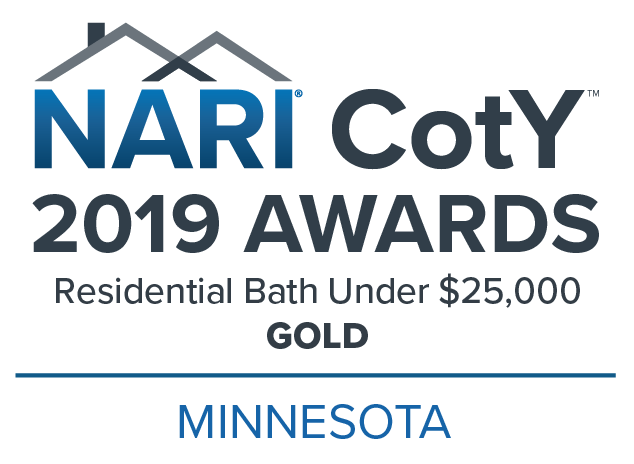 NARI-MN 2019 CotY Awards - Under $25K residential bath - Gold Award