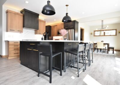 Modern Kitchen - View of kitchen from edge of living room