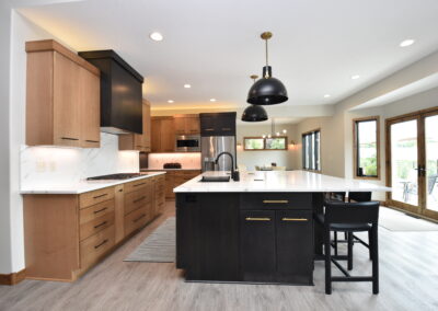 Modern Kitchen - View of kitchen from edge of living room