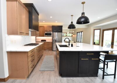 Modern Kitchen - View of kitchen from edge of living room