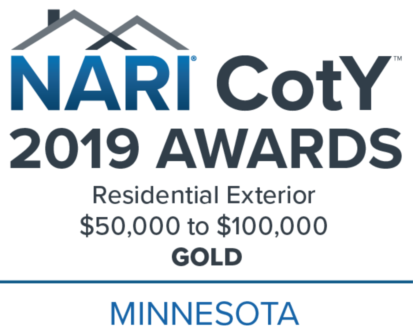 NARI-MN 2019 CotY Awards - $50K-$100 residential exterior - Gold Award